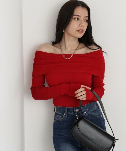 PINKY & DIANNE / ピンキーアンドダイアン ニット・セーター | ◆オフショルダー２ＷＡＹニットプルオーバー | 詳細3