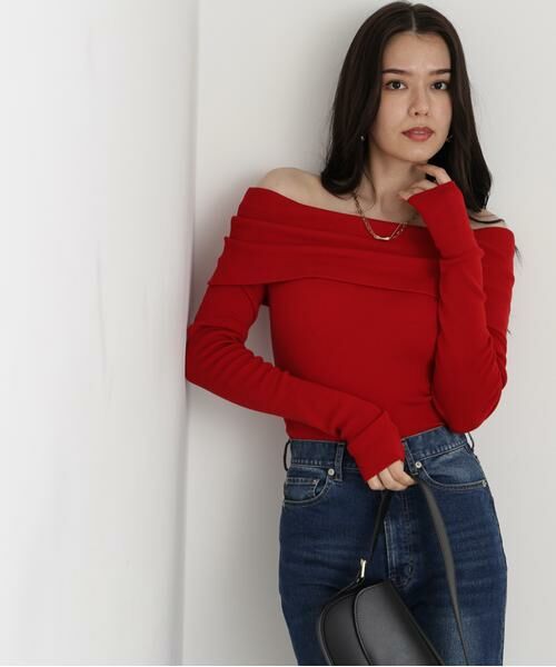 PINKY & DIANNE / ピンキーアンドダイアン ニット・セーター | ◆オフショルダー２ＷＡＹニットプルオーバー | 詳細5