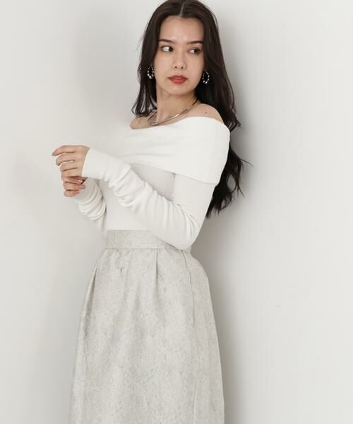 PINKY & DIANNE / ピンキーアンドダイアン ニット・セーター | ◆オフショルダー２ＷＡＹニットプルオーバー | 詳細15