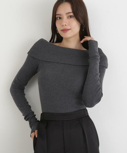 PINKY & DIANNE / ピンキーアンドダイアン ニット・セーター | ◆オフショルダー２ＷＡＹニットプルオーバー | 詳細20