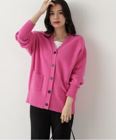 PINKY & DIANNE / ピンキーアンドダイアン カーディガン・ボレロ | ◆［WEB限定色 ピンク］フェザーヤーンオーバーカーディガン