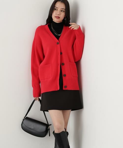 PINKY & DIANNE / ピンキーアンドダイアン カーディガン・ボレロ | ◆［WEB限定色 ピンク］フェザーヤーンオーバーカーディガン | 詳細9