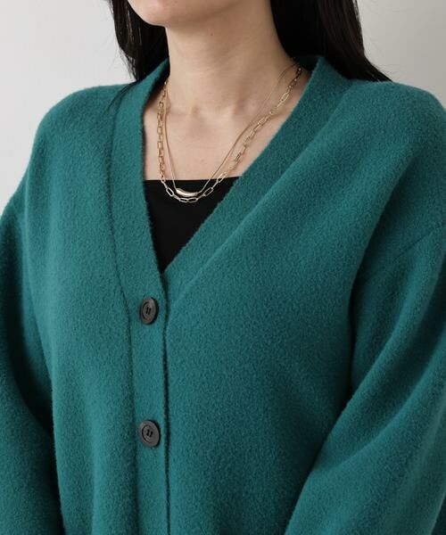 PINKY & DIANNE / ピンキーアンドダイアン カーディガン・ボレロ | ◆［WEB限定色 ピンク］フェザーヤーンオーバーカーディガン | 詳細22