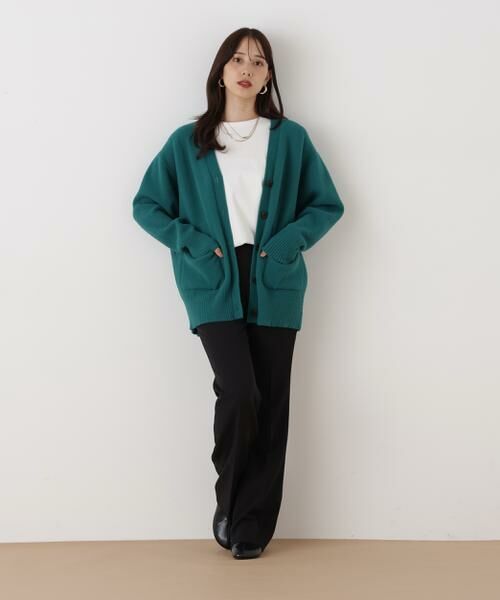 PINKY & DIANNE / ピンキーアンドダイアン カーディガン・ボレロ | ◆［WEB限定色 ピンク］フェザーヤーンオーバーカーディガン | 詳細15