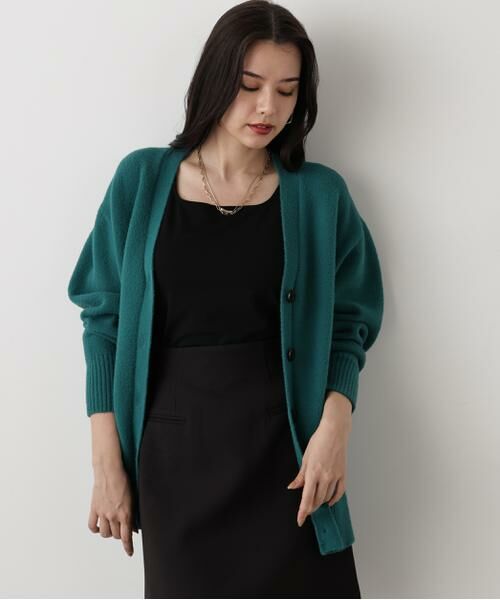 PINKY & DIANNE / ピンキーアンドダイアン カーディガン・ボレロ | ◆［WEB限定色 ピンク］フェザーヤーンオーバーカーディガン | 詳細16