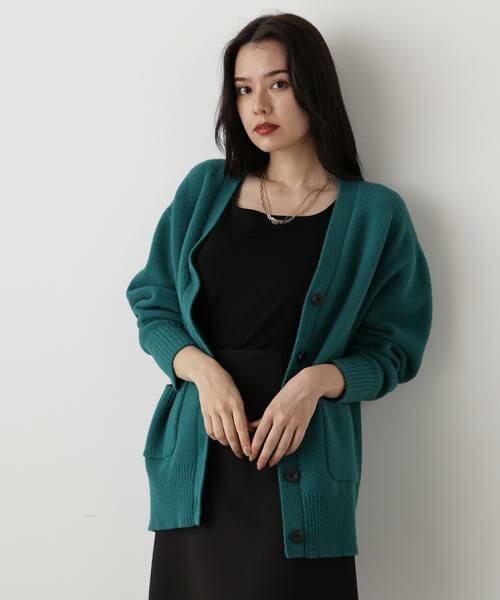 PINKY & DIANNE / ピンキーアンドダイアン カーディガン・ボレロ | ◆［WEB限定色 ピンク］フェザーヤーンオーバーカーディガン | 詳細17