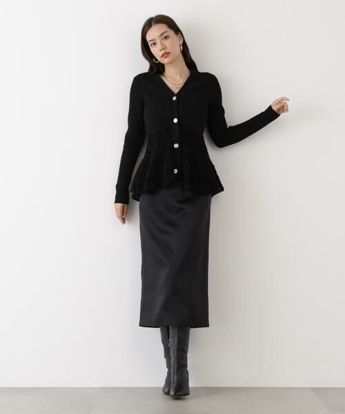 PINKY & DIANNE / ピンキーアンドダイアン カーディガン・ボレロ | ◆ツイードコンビペプラムカーディガン | 詳細17