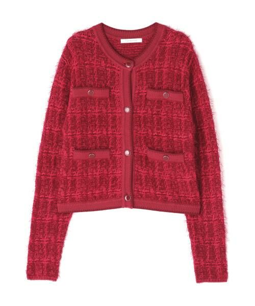 PINKY & DIANNE / ピンキーアンドダイアン カーディガン・ボレロ | ◆フェザーヤーンツイードニットジャケット | 詳細1