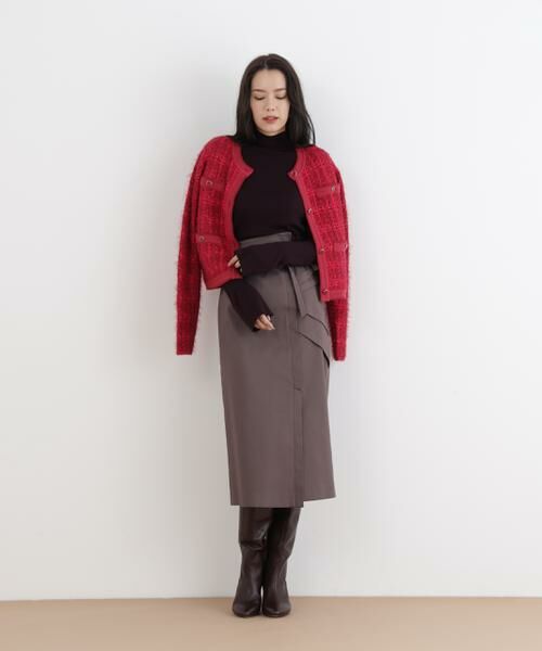 PINKY & DIANNE / ピンキーアンドダイアン カーディガン・ボレロ | ◆フェザーヤーンツイードニットジャケット | 詳細4