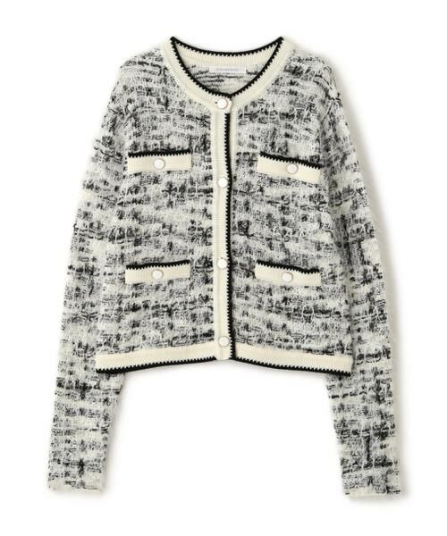 PINKY & DIANNE / ピンキーアンドダイアン カーディガン・ボレロ | ◆フェザーヤーンツイードニットジャケット | 詳細7