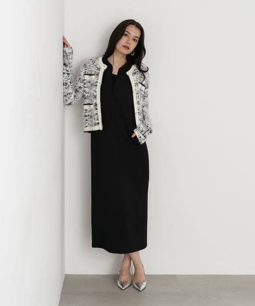 PINKY & DIANNE / ピンキーアンドダイアン カーディガン・ボレロ | ◆フェザーヤーンツイードニットジャケット | 詳細10