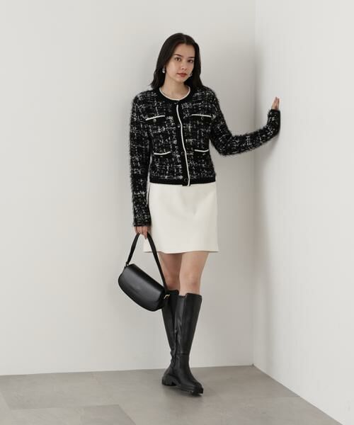 PINKY & DIANNE / ピンキーアンドダイアン カーディガン・ボレロ | ◆フェザーヤーンツイードニットジャケット | 詳細24