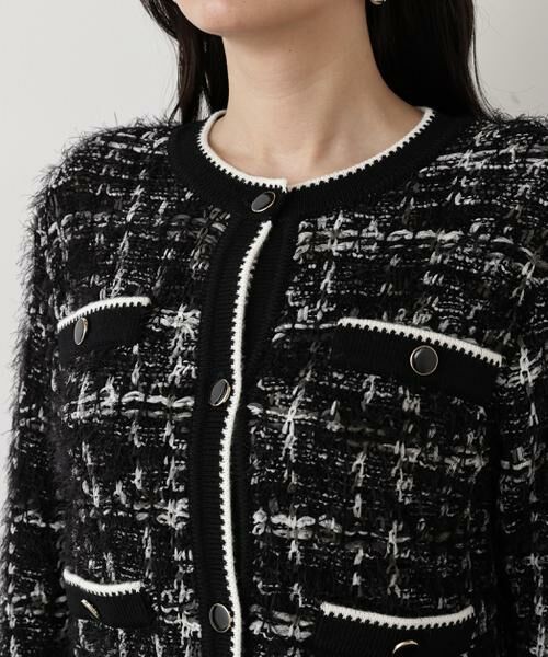 PINKY & DIANNE / ピンキーアンドダイアン カーディガン・ボレロ | ◆フェザーヤーンツイードニットジャケット | 詳細20