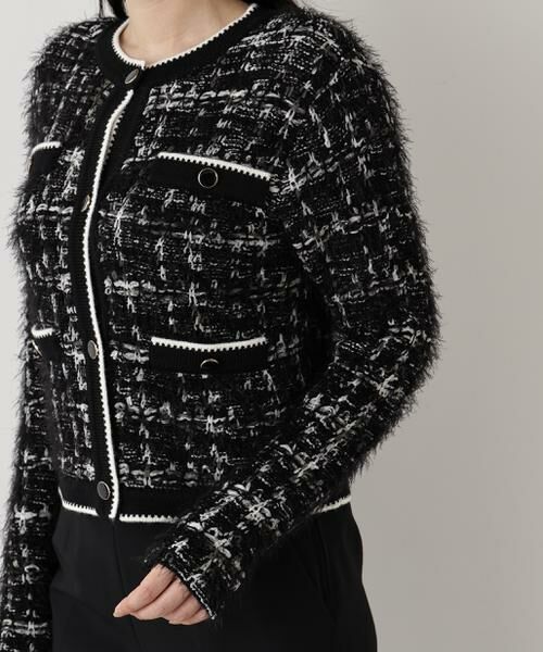 PINKY & DIANNE / ピンキーアンドダイアン カーディガン・ボレロ | ◆フェザーヤーンツイードニットジャケット | 詳細21