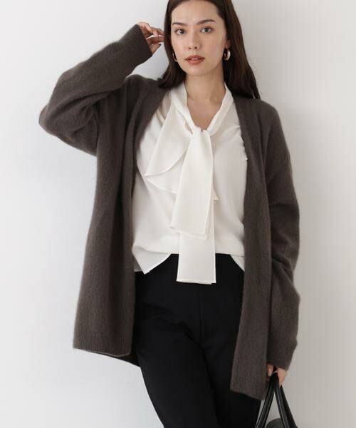 PINKY & DIANNE / ピンキーアンドダイアン カーディガン・ボレロ | エアリーウールVネックカーディガン | 詳細14