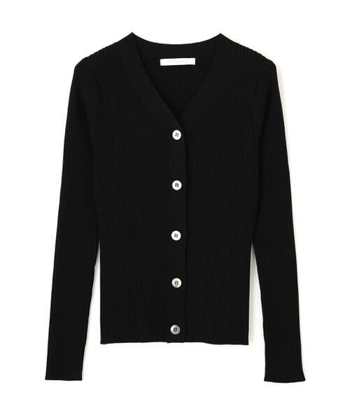 PINKY & DIANNE / ピンキーアンドダイアン カーディガン・ボレロ | ◆リブニットVネックカーディガン | 詳細7