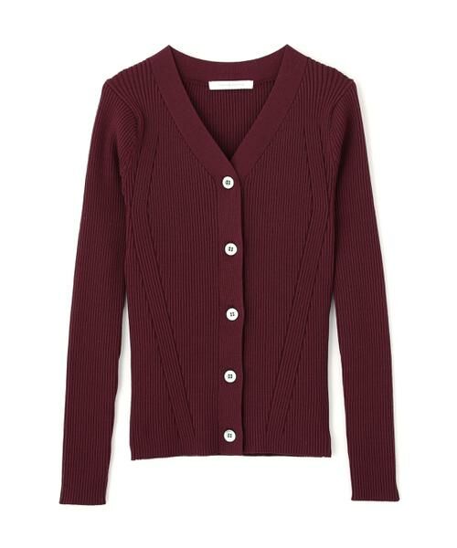 PINKY & DIANNE / ピンキーアンドダイアン カーディガン・ボレロ | ◆リブニットVネックカーディガン | 詳細18