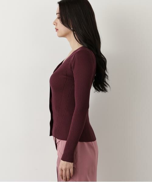 PINKY & DIANNE / ピンキーアンドダイアン カーディガン・ボレロ | ◆リブニットVネックカーディガン | 詳細23