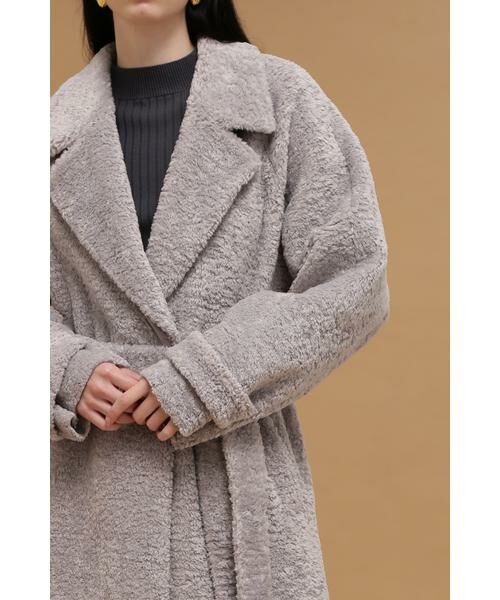 PINKY & DIANNE / ピンキーアンドダイアン アウター | ショートボアロングコート | 詳細8