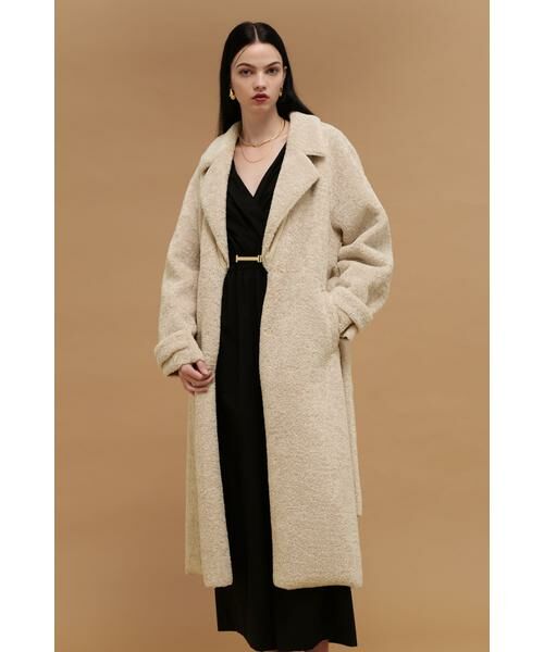 PINKY & DIANNE / ピンキーアンドダイアン アウター | ショートボアロングコート | 詳細15