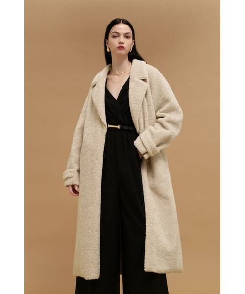 PINKY & DIANNE / ピンキーアンドダイアン アウター | ショートボアロングコート | 詳細17