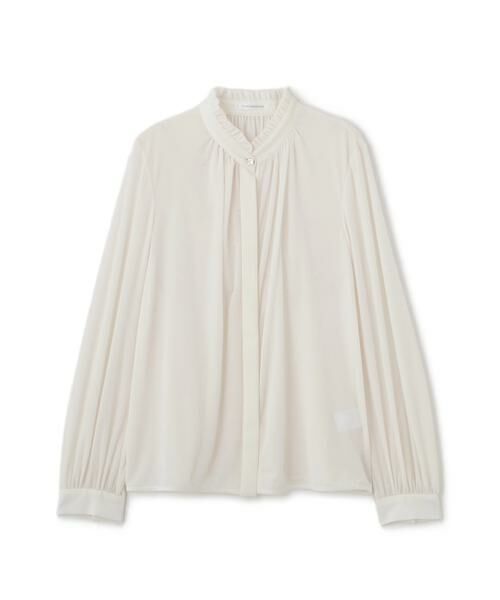 PINKY & DIANNE / ピンキーアンドダイアン シャツ・ブラウス | ◆ベルベットコンビギャザーブラウス | 詳細1