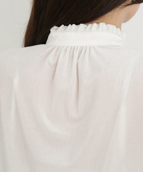 PINKY & DIANNE / ピンキーアンドダイアン シャツ・ブラウス | ◆ベルベットコンビギャザーブラウス | 詳細11
