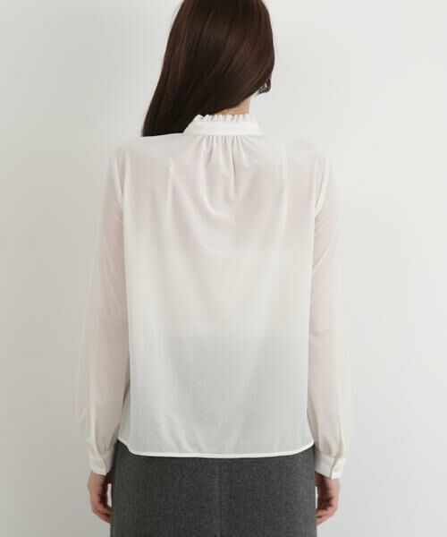 PINKY & DIANNE / ピンキーアンドダイアン シャツ・ブラウス | ◆ベルベットコンビギャザーブラウス | 詳細7