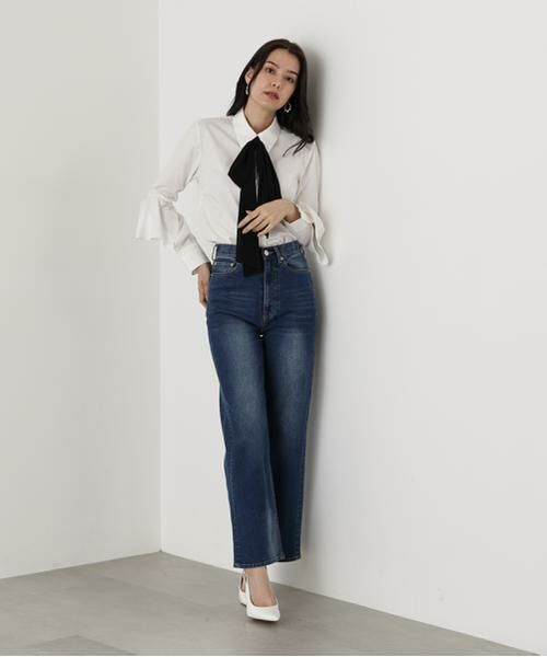 PINKY & DIANNE / ピンキーアンドダイアン シャツ・ブラウス | ◆ラッフルスリーブリボンブラウス | 詳細4