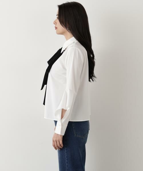 PINKY & DIANNE / ピンキーアンドダイアン シャツ・ブラウス | ◆ラッフルスリーブリボンブラウス | 詳細9