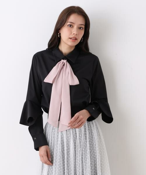 PINKY & DIANNE / ピンキーアンドダイアン シャツ・ブラウス | ◆ラッフルスリーブリボンブラウス | 詳細18