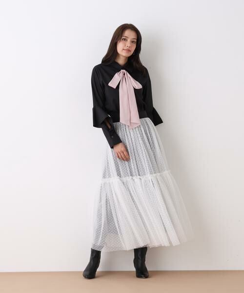 PINKY & DIANNE / ピンキーアンドダイアン シャツ・ブラウス | ◆ラッフルスリーブリボンブラウス | 詳細20