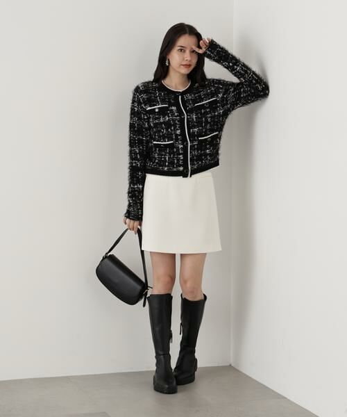 PINKY & DIANNE / ピンキーアンドダイアン スカート | ◆ツイルハイウエストミニスカート | 詳細3