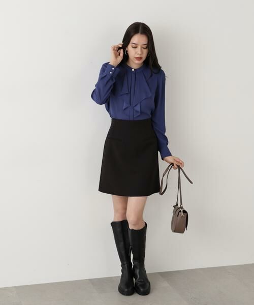 PINKY & DIANNE / ピンキーアンドダイアン スカート | ◆ツイルハイウエストミニスカート | 詳細14