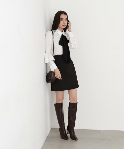 PINKY & DIANNE / ピンキーアンドダイアン スカート | ◆ツイルハイウエストミニスカート | 詳細15