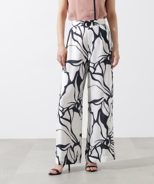 PINKY & DIANNE / ピンキーアンドダイアン パンツ | アートフラワープリントパンツ | 詳細2