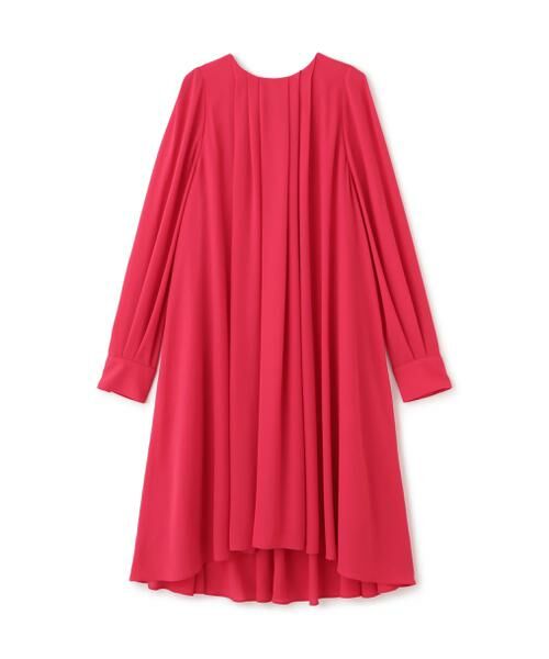 PINKY & DIANNE / ピンキーアンドダイアン ミニ丈・ひざ丈ワンピース | ◆タックフレアジョーゼットワンピース | 詳細1