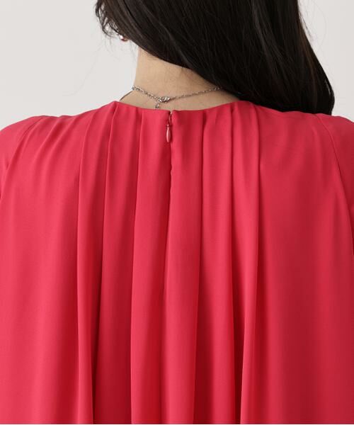 PINKY & DIANNE / ピンキーアンドダイアン ミニ丈・ひざ丈ワンピース | ◆タックフレアジョーゼットワンピース | 詳細11