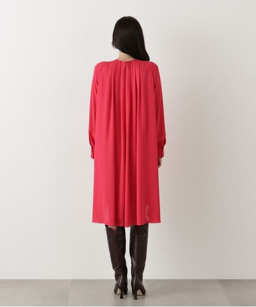 PINKY & DIANNE / ピンキーアンドダイアン ミニ丈・ひざ丈ワンピース | ◆タックフレアジョーゼットワンピース | 詳細7