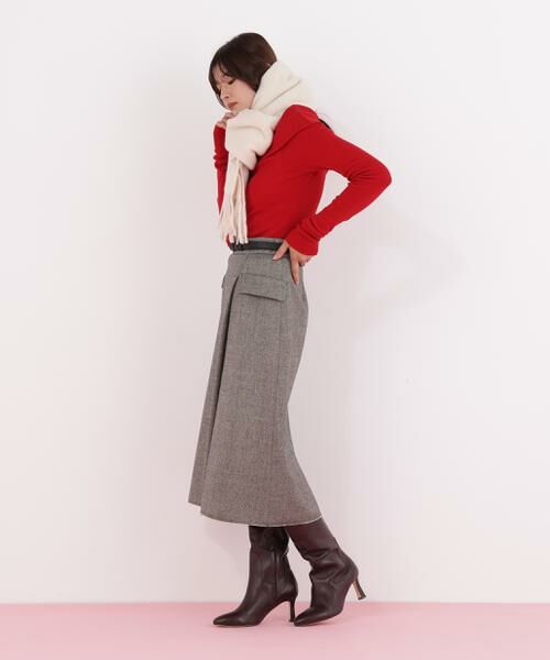 PINKY & DIANNE / ピンキーアンドダイアン マフラー・ショール・スヌード・ストール | ［WEB限定］ソフトタッチブークレーマフラー | 詳細4