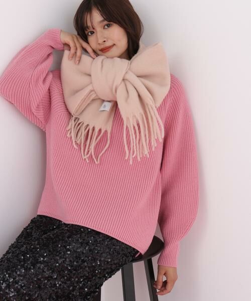 PINKY & DIANNE / ピンキーアンドダイアン マフラー・ショール・スヌード・ストール | ［WEB限定］ソフトタッチブークレーマフラー | 詳細11