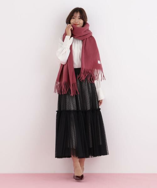 PINKY & DIANNE / ピンキーアンドダイアン マフラー・ショール・スヌード・ストール | ［WEB限定］ソフトタッチブークレーマフラー | 詳細19