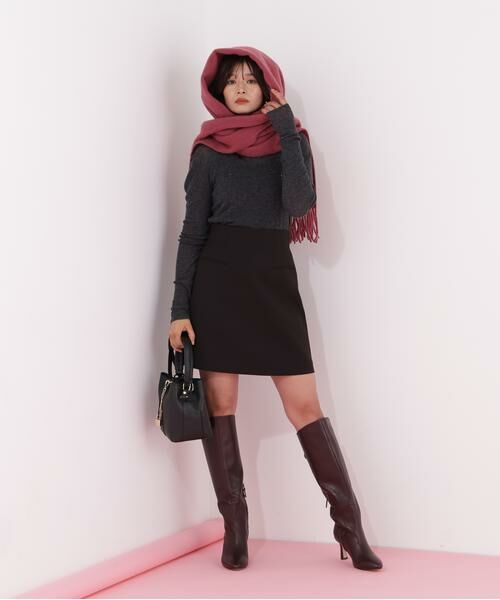 PINKY & DIANNE / ピンキーアンドダイアン マフラー・ショール・スヌード・ストール | ［WEB限定］ソフトタッチブークレーマフラー | 詳細21