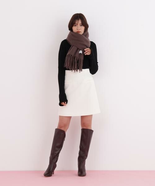 PINKY & DIANNE / ピンキーアンドダイアン マフラー・ショール・スヌード・ストール | ［WEB限定］ソフトタッチブークレーマフラー | 詳細26