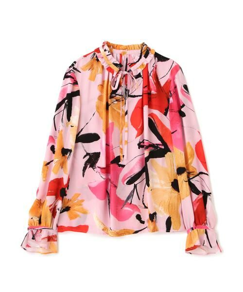 PINKY & DIANNE / ピンキーアンドダイアン シャツ・ブラウス | ◆フラワープリントギャザーブラウス | 詳細1