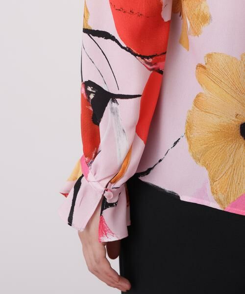 PINKY & DIANNE / ピンキーアンドダイアン シャツ・ブラウス | ◆フラワープリントギャザーブラウス | 詳細11