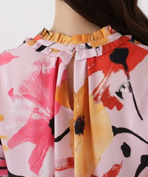 PINKY & DIANNE / ピンキーアンドダイアン シャツ・ブラウス | ◆フラワープリントギャザーブラウス | 詳細12