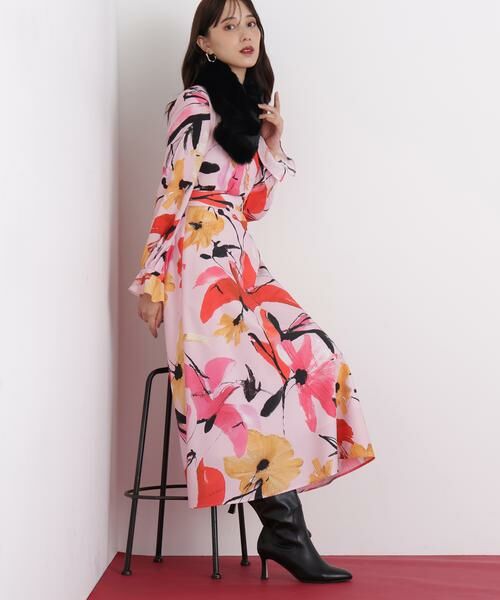 PINKY & DIANNE / ピンキーアンドダイアン シャツ・ブラウス | ◆フラワープリントギャザーブラウス | 詳細3