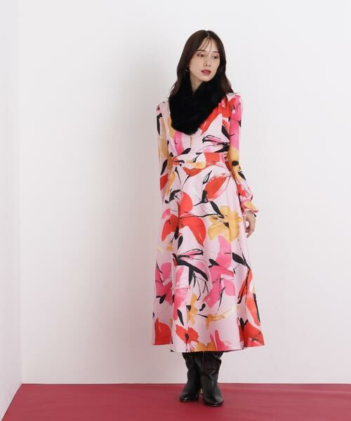 PINKY & DIANNE / ピンキーアンドダイアン シャツ・ブラウス | ◆フラワープリントギャザーブラウス | 詳細5