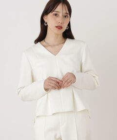 PINKY & DIANNE / ピンキーアンドダイアン シャツ・ブラウス | ◆タックフレアダンボールブラウス